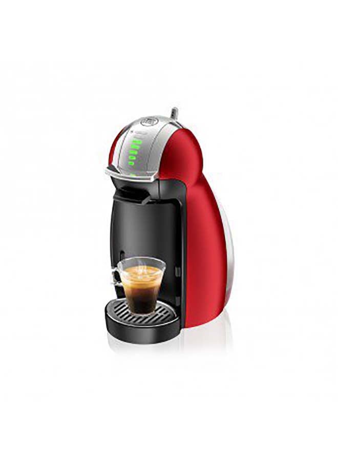 GENIO 2 Automatic Capsule Coffee Machine with Compact & Powerful up to 15 Bar Pressure, Cappuccino, Grande, Tea, Hot Chocolate & Espresso Coffee Maker 1500 W EDG465.R Red