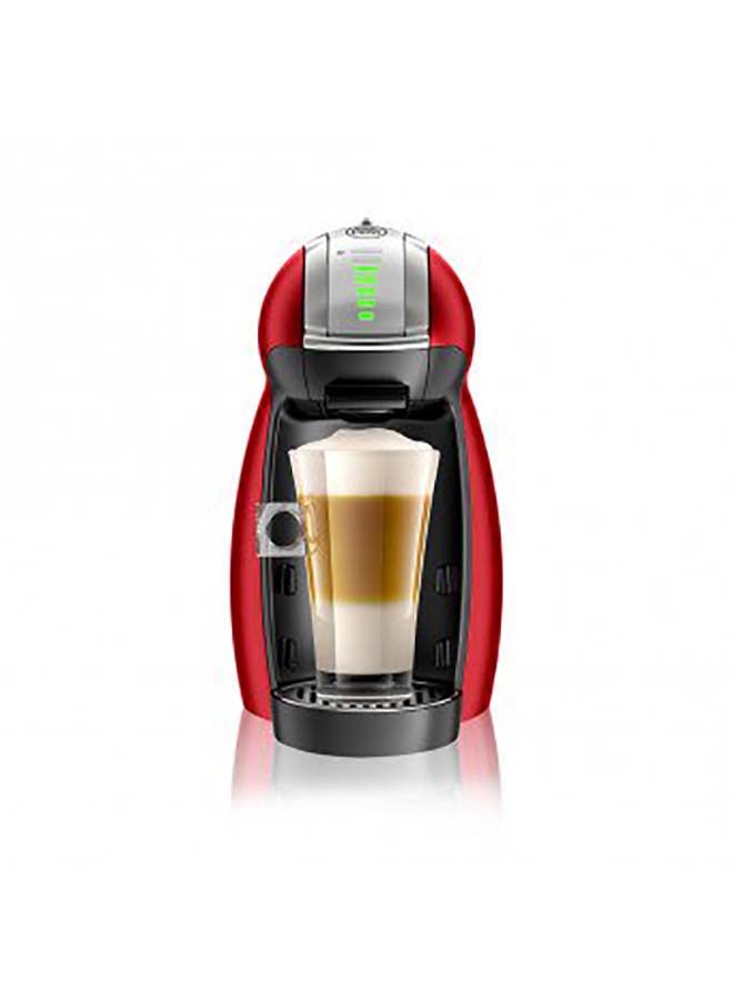 GENIO 2 Automatic Capsule Coffee Machine with Compact & Powerful up to 15 Bar Pressure, Cappuccino, Grande, Tea, Hot Chocolate & Espresso Coffee Maker 1500 W EDG465.R Red