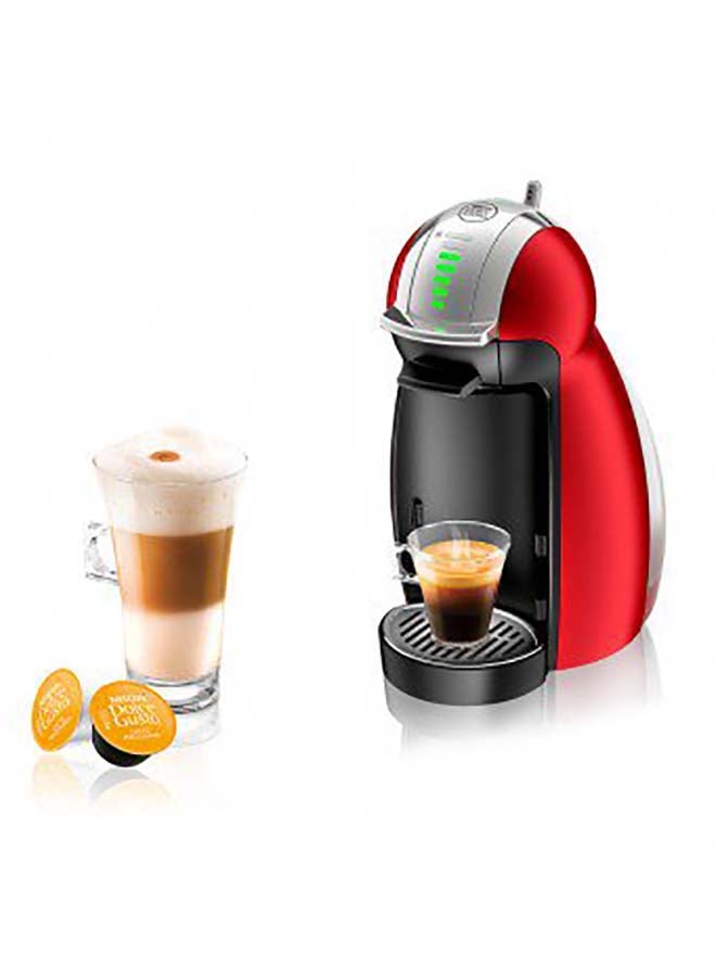 GENIO 2 Automatic Capsule Coffee Machine with Compact & Powerful up to 15 Bar Pressure, Cappuccino, Grande, Tea, Hot Chocolate & Espresso Coffee Maker 1500 W EDG465.R Red