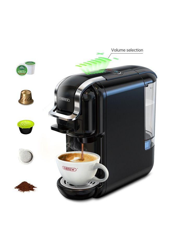 HiBREW Multiple Capsule Coffee Machine Hot/Cold Dolce Gusto Milk Nespresso Capsule ESE Pod Ground Coffee Cafeteria  5 in 1 H2B