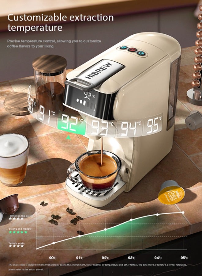 Capsule Coffee Machine 6 In 1 Hot/Cold Multiple Espresso Cafetera Cappuccino Coffee Maker Dolce Gusto Nespresso Powder H1B