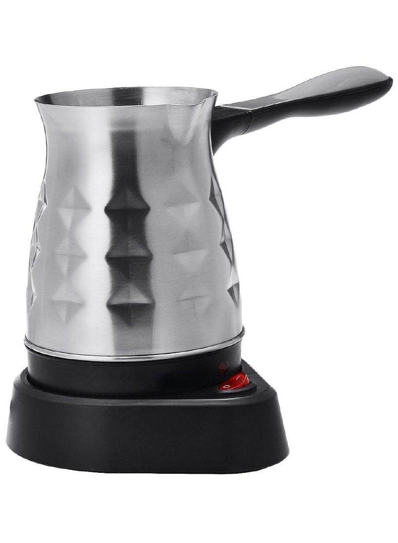 Turkish Coffee Maker Electric 800W Coffee Pot 5 Cups, Traditional Turkish Coffee with Automatic Shut-Off Stainless Steel Design, Easy to Use and Clean, Perfect for Authentic Turkish Coffee at Home