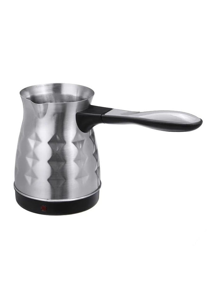 Turkish Coffee Maker Electric 800W Coffee Pot 5 Cups, Traditional Turkish Coffee with Automatic Shut-Off Stainless Steel Design, Easy to Use and Clean, Perfect for Authentic Turkish Coffee at Home