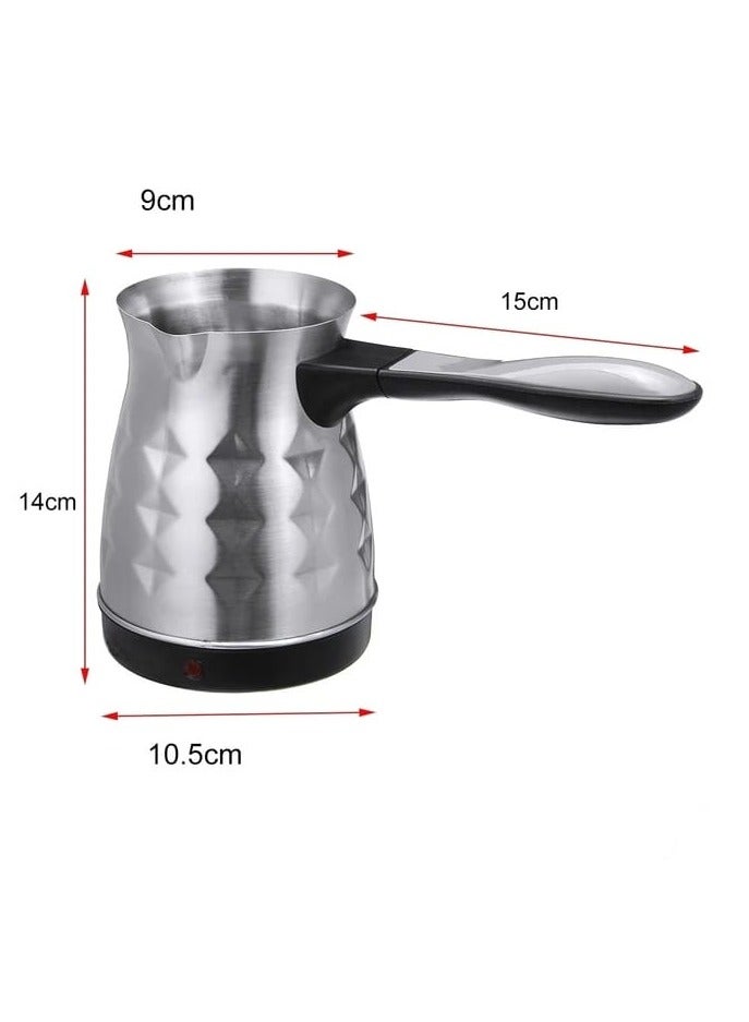 Turkish Coffee Maker Electric 800W Coffee Pot 5 Cups, Traditional Turkish Coffee with Automatic Shut-Off Stainless Steel Design, Easy to Use and Clean, Perfect for Authentic Turkish Coffee at Home