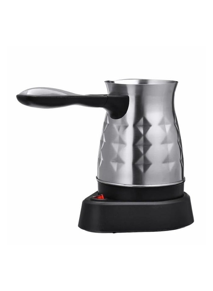 Turkish Coffee Maker Electric 800W Coffee Pot 5 Cups, Traditional Turkish Coffee with Automatic Shut-Off Stainless Steel Design, Easy to Use and Clean, Perfect for Authentic Turkish Coffee at Home