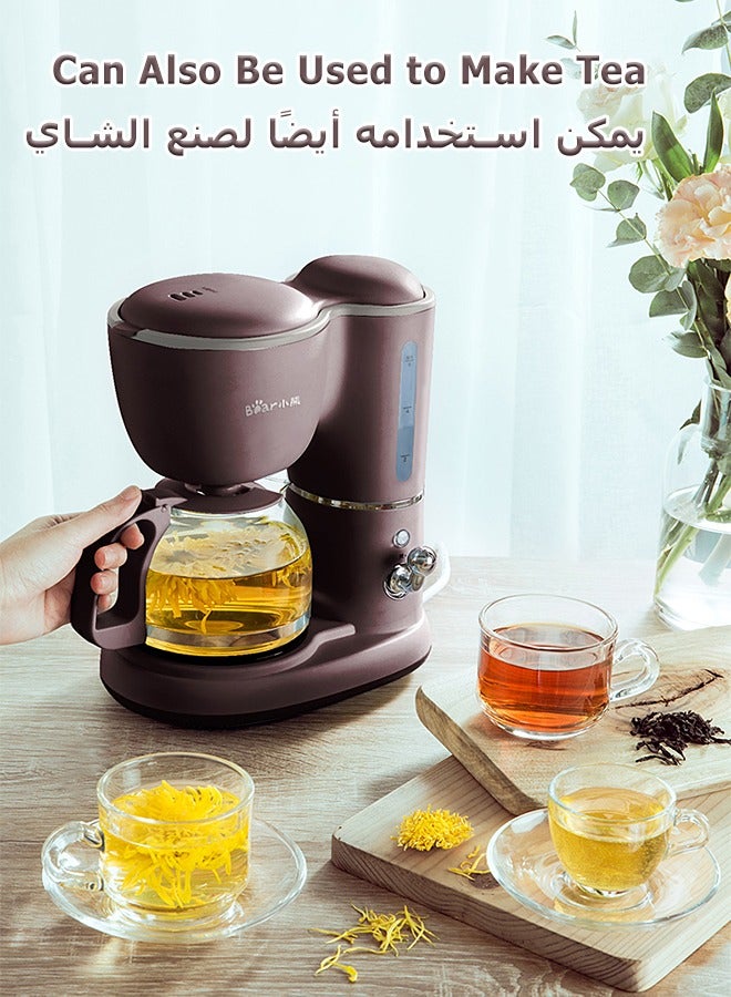 Drip Coffee Maker - Electric Coffee Machine - With Glass Coffee Pot, Reusable Filter - 600 mL