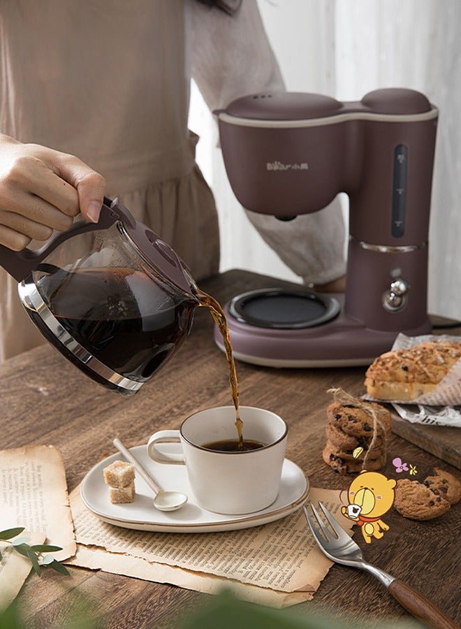 Drip Coffee Maker - Electric Coffee Machine - With Glass Coffee Pot, Reusable Filter - 600 mL