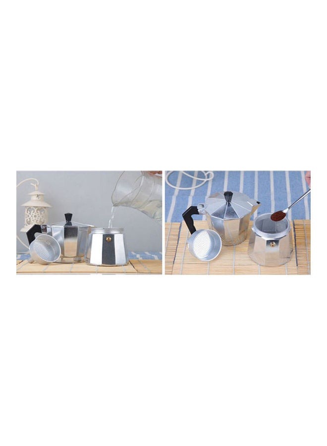 Cordless Espresso Percolator Maker H18577 Silver