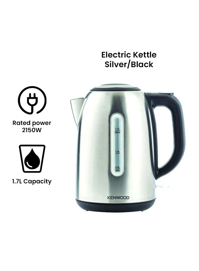 Kettle, Removable Mesh Filter, 1.7 L 2200 W ZJM01.AOBK Silver/Black