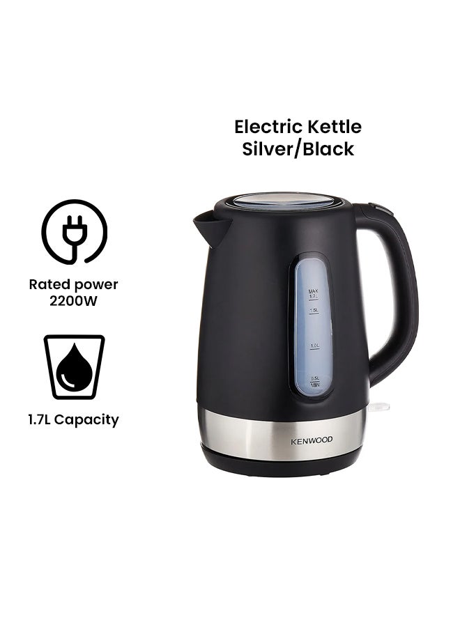 Bundle Breakfast Set With 1.7L Electric Kettle And 2 Slice Bread Toaster MPM02.000BK 2200 W Tcm01.aobk - Zjp01.aobk Silver/Black