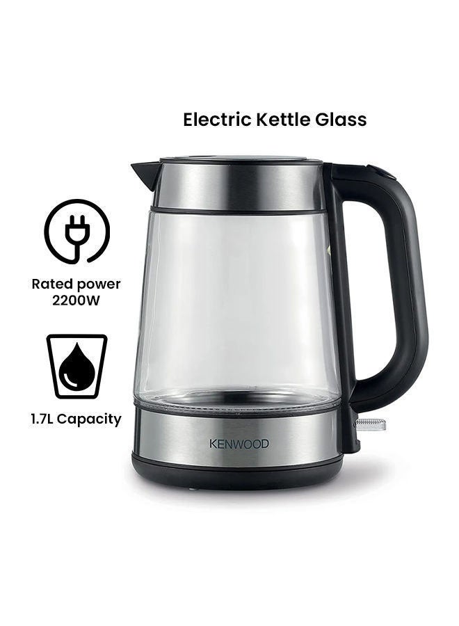 Kettle, Glass, Removable Mesh Filter, 1.7 L 2200 W ZJG08.000CL Glass