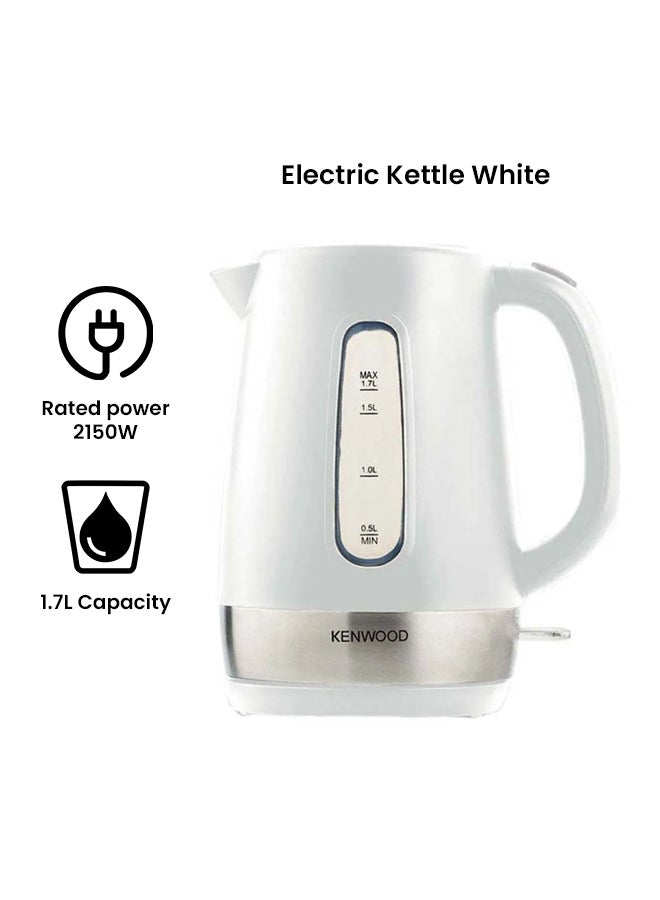 Cordless Electric Kettle With Auto Shut-Off & Removable Mesh Filter 1.7 L ZJP00.000WH White