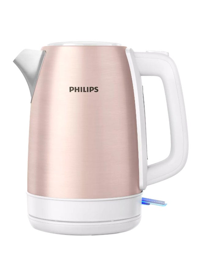 Metal Kettle Daily Collection - Spring Opening, 360° Pirouette Base, 1.7 L 2200 W HD9350/96 Rose Gold