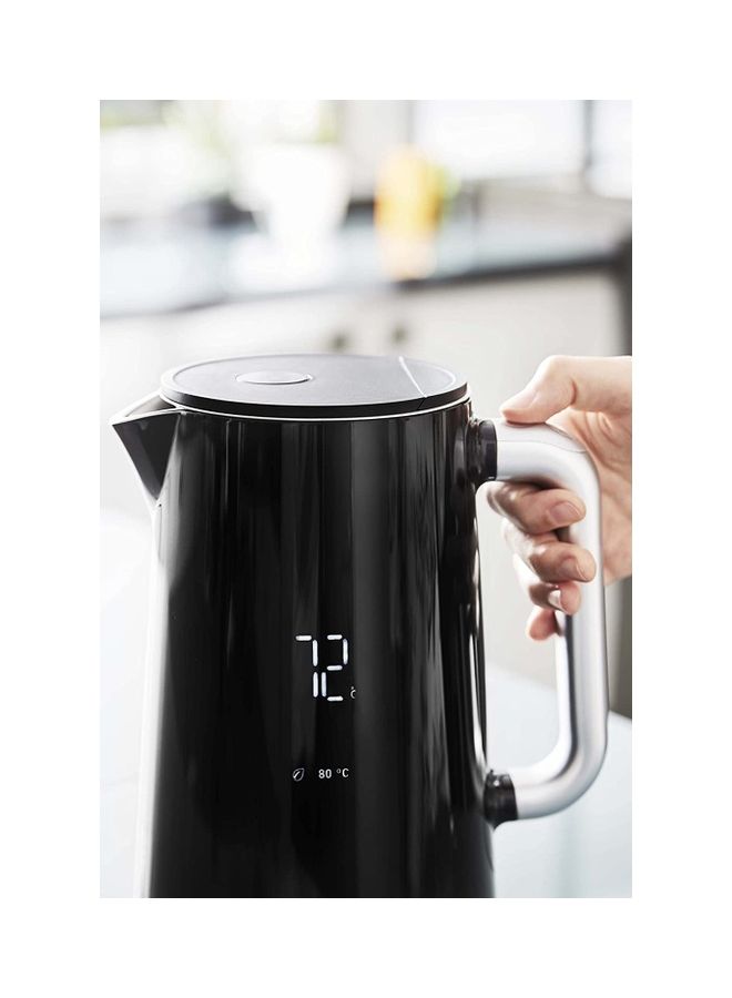 Electric Kettle  Smartin Light Digital Electric Kettle With 5 Temperature Selection 1.5 L 3000 W KO853840 Black