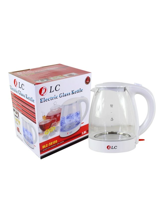 Electric Glass Kettle 1.8 L 2200.0 W DLC-38120 White