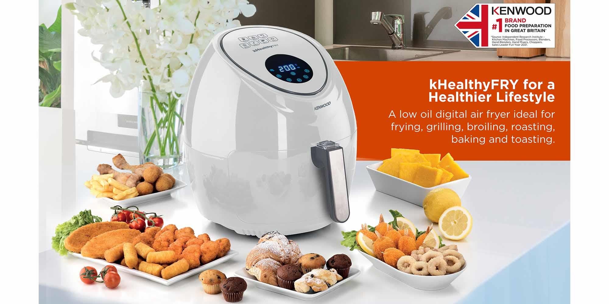 Digital Air Fryer XXL 2.4KG 1800W With Rapid Hot Air Circulation for Frying, Grilling, Broiling, Roasting, Baking And Toasting 5.5 L 0 W HFP50.000WH White