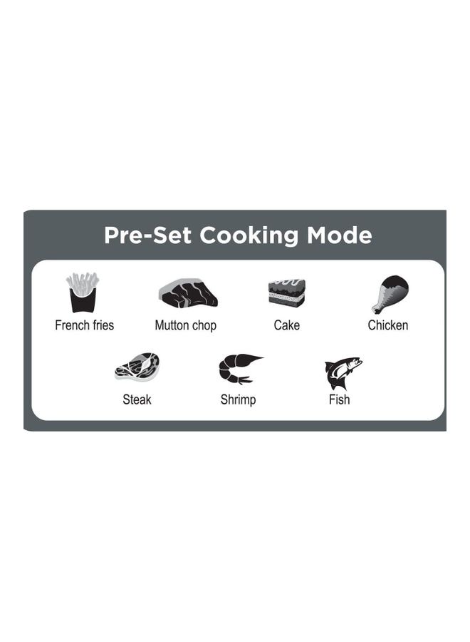 5.6L/1.5Kg XL Digital Air Fryer For Frying, Grilling, Broiling, Roasting, and Baking 5.6 L 1800 W ‎AF625-B5 Black