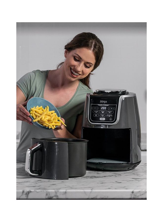 Air Fryer MAX, 5.2L, 6-In-1, Uses No Oil,  Air Fry, Max Crisp, Roast, Bake, Reheat, Dehydrate, Family Size, Digital, Cook From Frozen, Non-Stick, Dishwasher Safe Basket 5.2 L 1700 W AF160ME grey