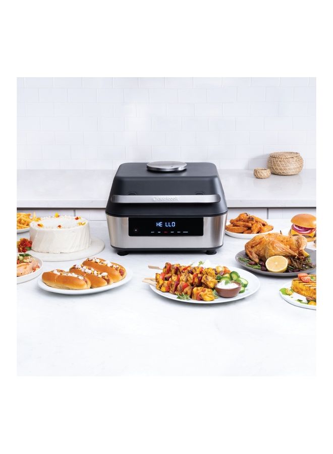 Smart Indoor Grill And Air Fryer With Built-In Thermometer 8.5 L 1760.0 W AFG960 Black/ Silver