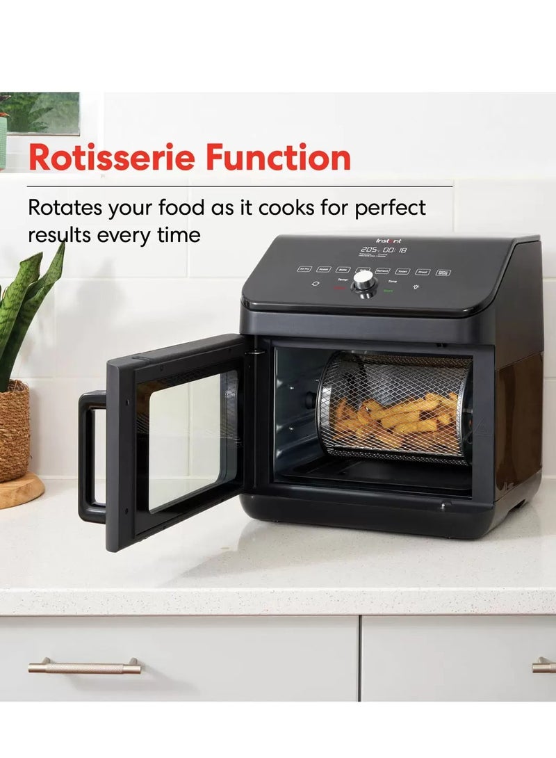 Gourmet Air Fryer Oven 13L / 2400W With 9 one Touch Cooking Programs Black
