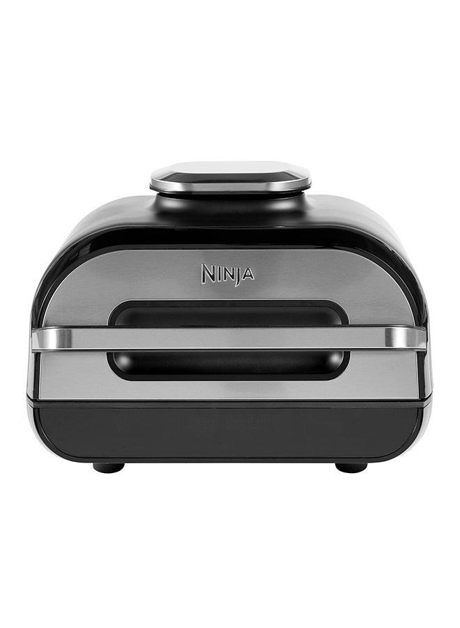 Foodi MAX Health Grill & Air Fryer 5.7L With Digital CookIng Probe, 6-In-1, Air Fry, Grill, Bake, Roast And more, Dishwasher Safe Parts, Large Grill Plate 3.8 L 2460 W AG551ME Silver/Black