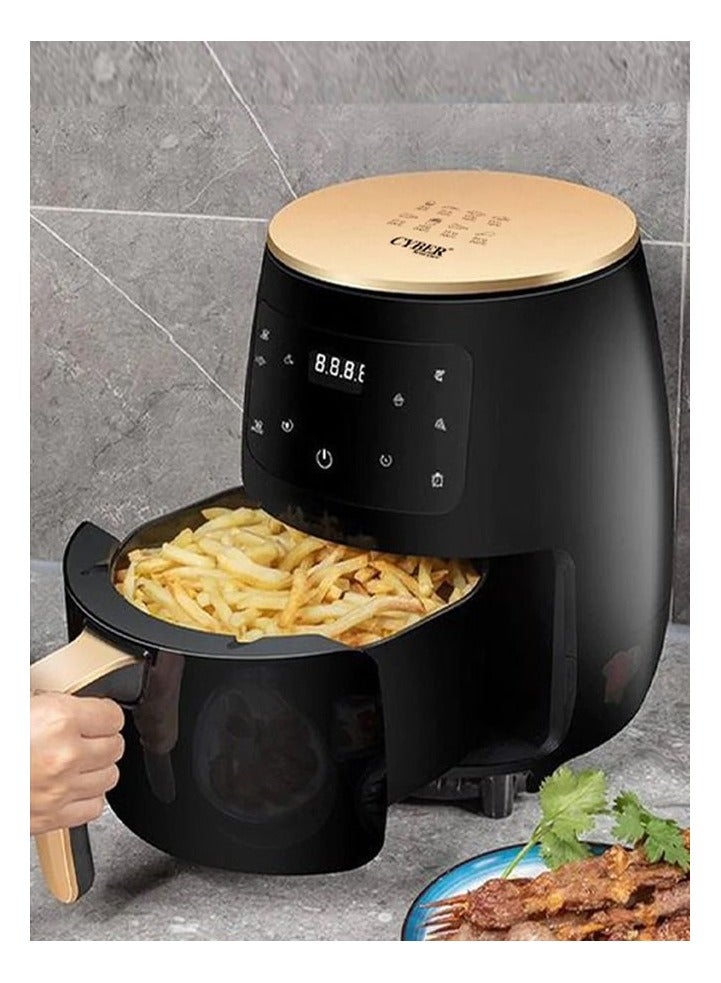 Electric Air Fryer 6L Multi-Functional with Adjustable Temperature Includes Plug Converter