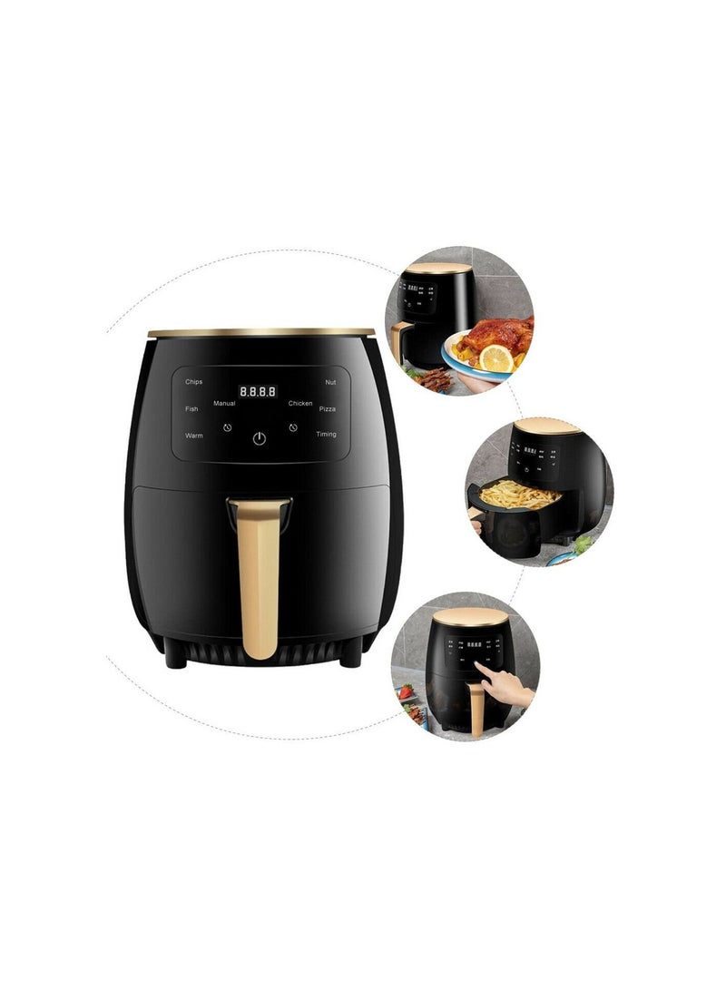 Electric Air Fryer 6L Multi-Functional with Adjustable Temperature Includes Plug Converter