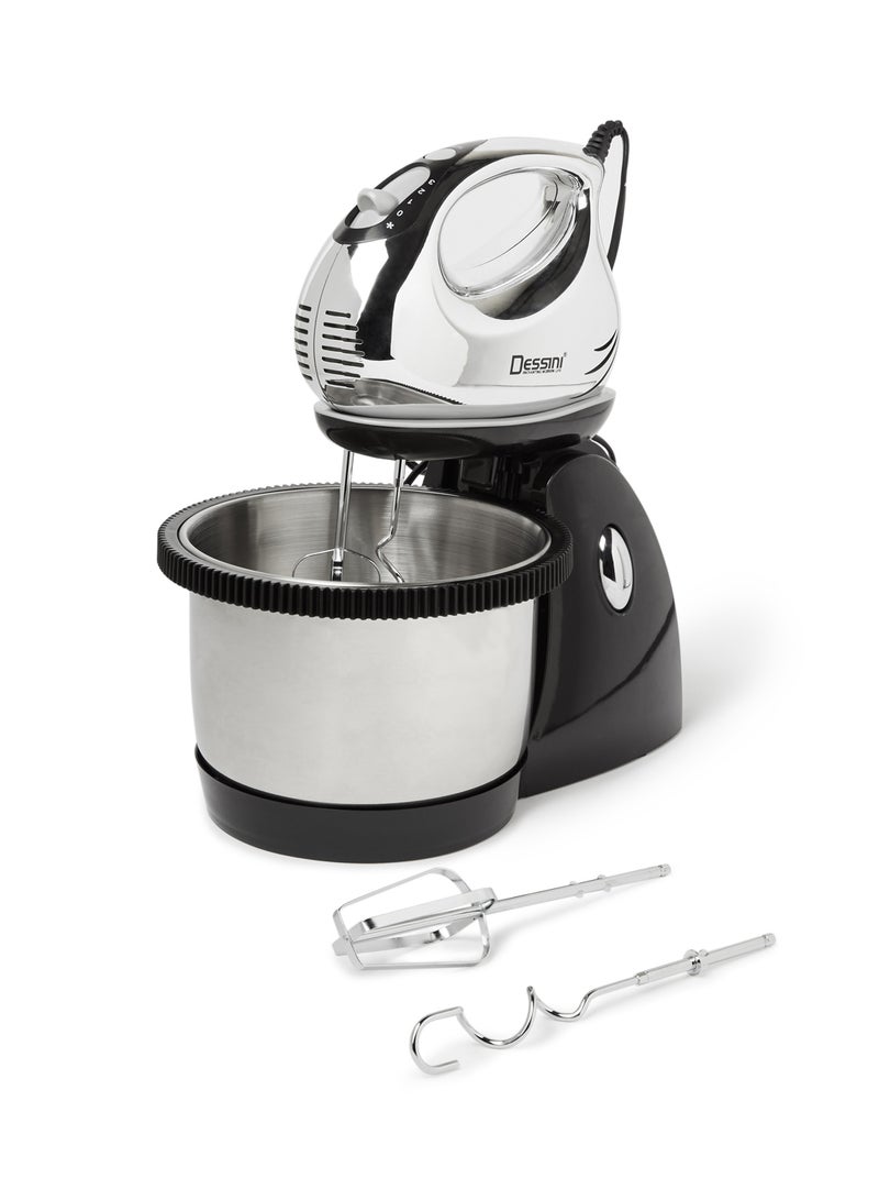 Hand Mixer With Bowl 250W 2.0 L 250.0 W 505 Silver/Black