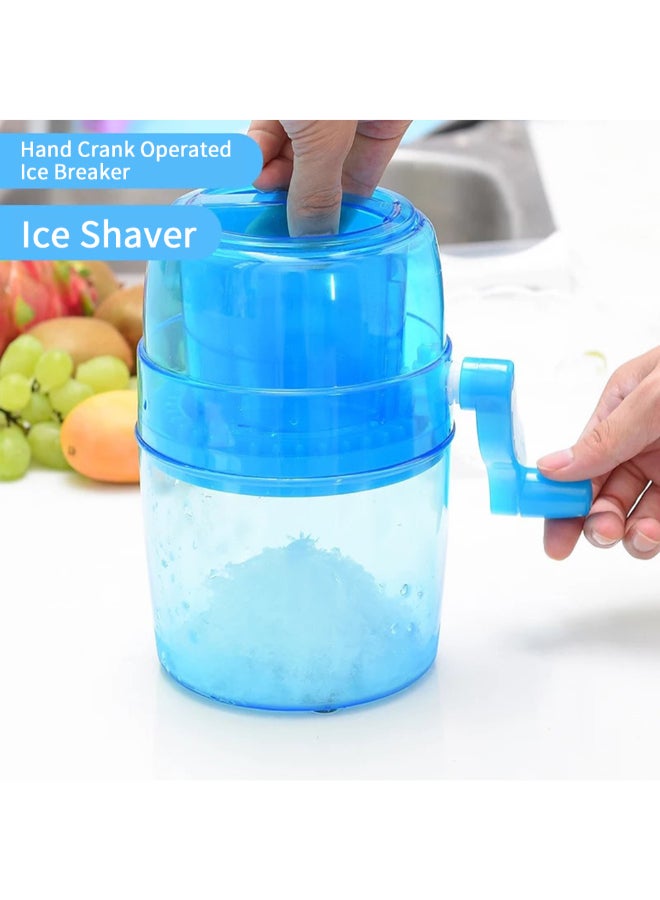 Handheld Crank Operated Ice Breaker Blue 14.3 x 10 x 14.3centimeter