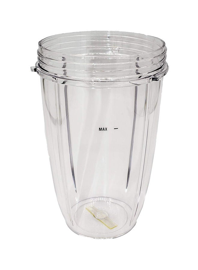 2 Piece Tall Cup And Lip Ring For Nutribullet Clear/Grey