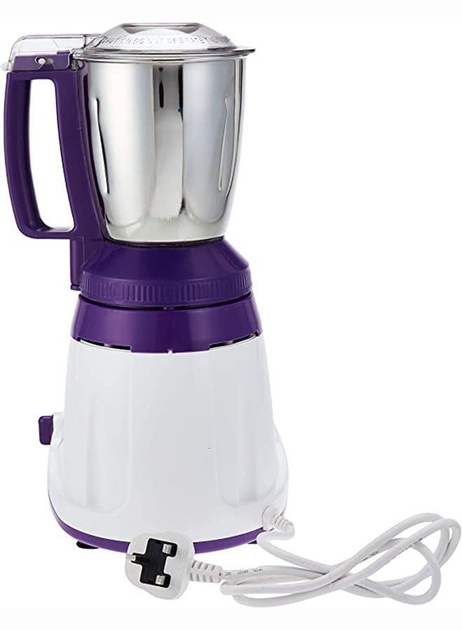 Multifunctional Mixer Grinder Stainless Steel Jars with Lockable Lid Perfect for Dry and Wet Fine Grinding  3 Speed powerful motor 1.5 L 750 W GSB44067 White/Purple/Silver
