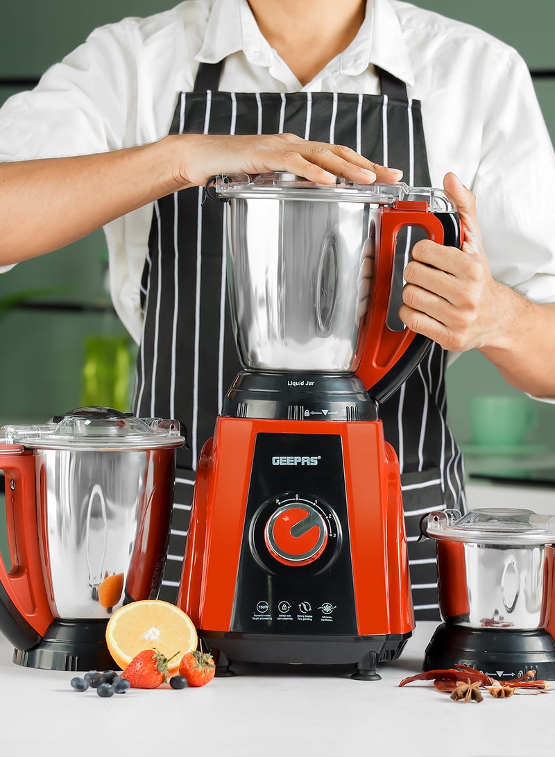 3-in-1 Mixer Grinder 750 W | 3 Speed Settings | 1.5L Blending Jar & Grinder Jar, 0.5L Chutney Jar | Pulse Function | Wet & Dry Grinder| GSB44040 1.5 L 750 W GSB44040 Green