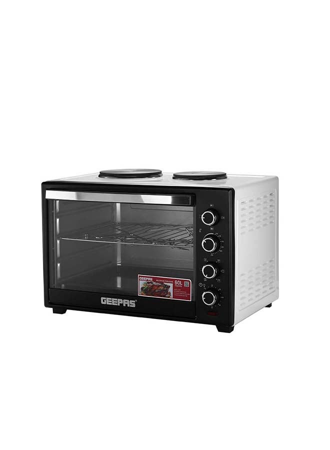 Electric Oven With Rotisserie 60 L 2000 W GO4452 Black