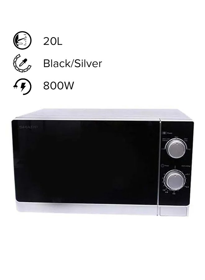 Electric Microwave Oven 20 L 800 W R-20CT(S) Silver/Black