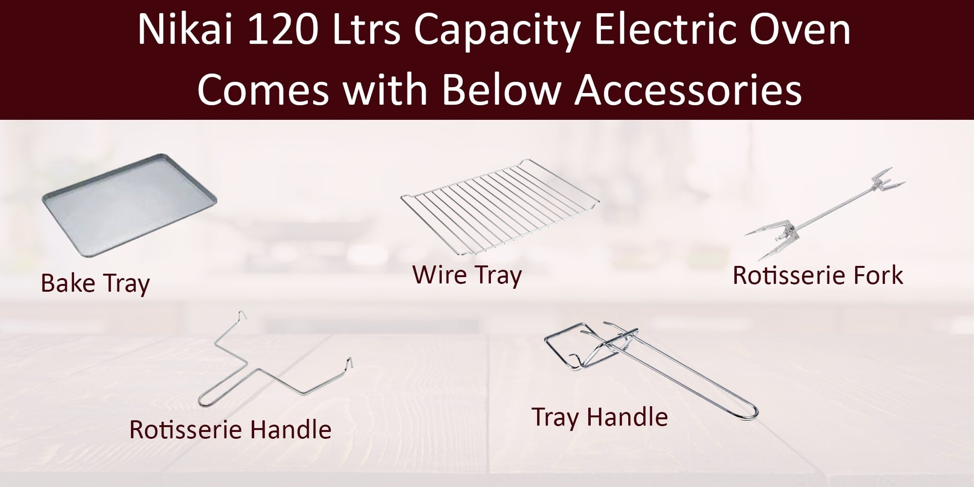 Counter Top Electric Oven 120 L 2700 W NT1201RCAX2 Black