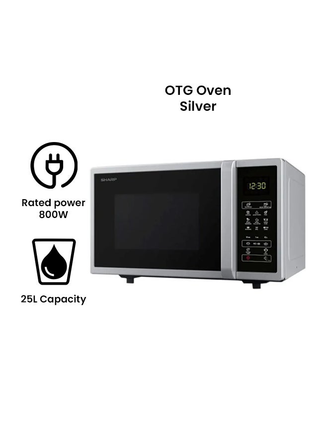 Powerful Microwave Oven 25 L 800 W R-25CT(S) Silver