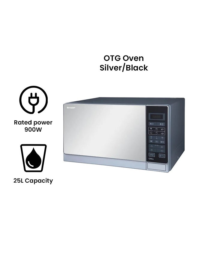 Microwave Oven With Child Lock 25 L 900 W R-75MT(S) Silver/Black