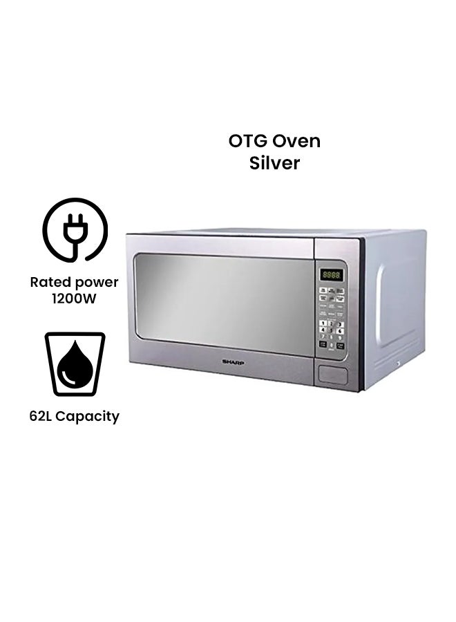 Powerful Microwave Oven 62 L 1200 W R-562CT-ST Silver