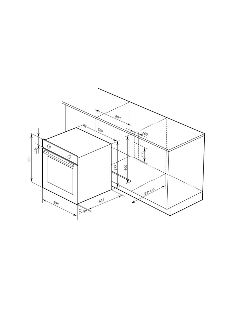 Built in Electric Oven 60 cm