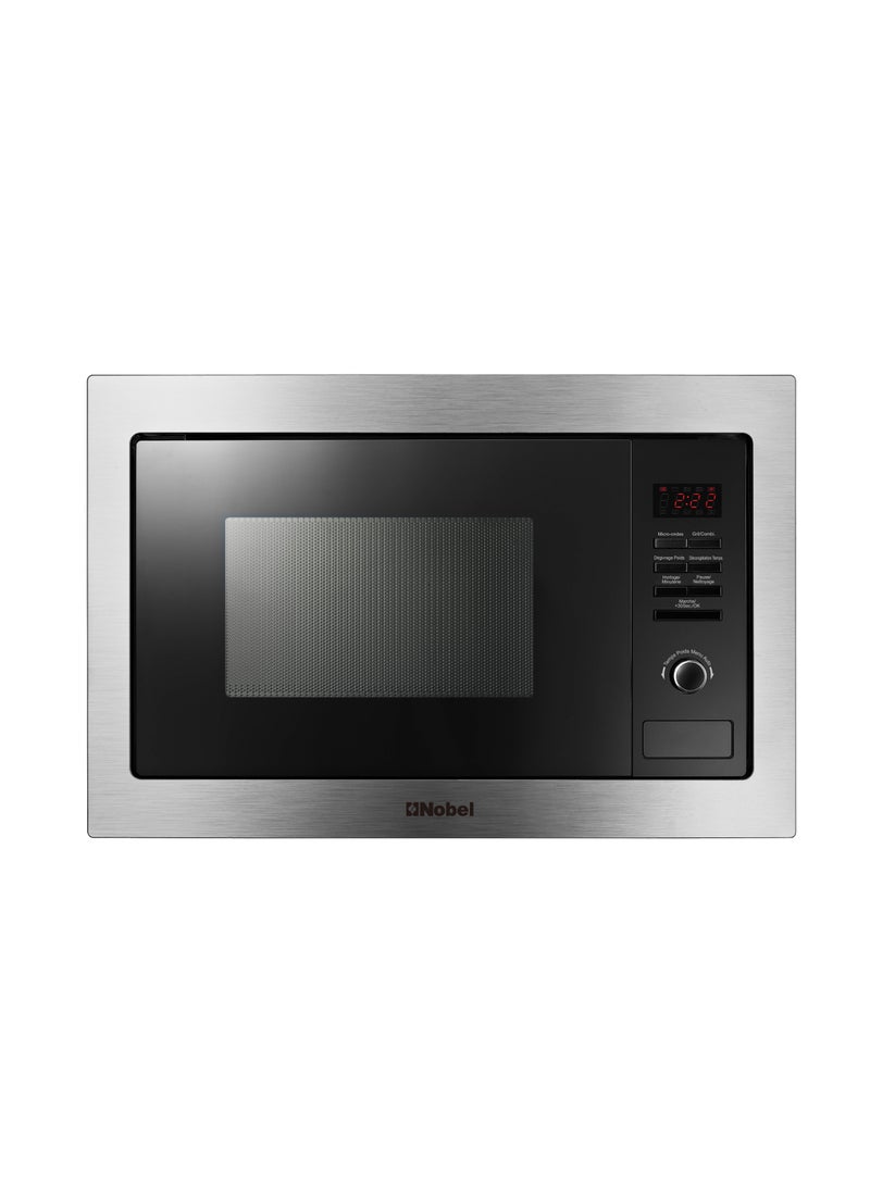 Built-in Oven, 25 Liters Capacity, Stainless Steel Frame, Digital Control, Red LED Display, Child Safety Lock, Quick Start, 10 Auto Menus NMO25BI Silver 25 L 1450 W NMO25BI Stainless Steel