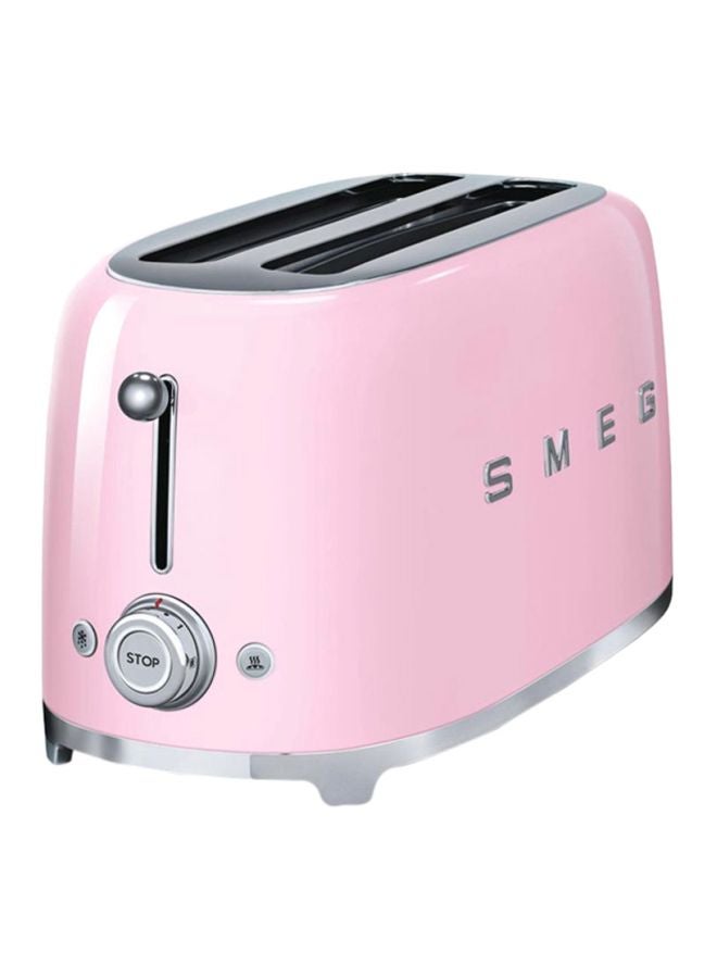 50's Retro Style Aesthetic 4-Slice Toaster 1500W 1635.0 W TSF02PKUK Pink/Silver