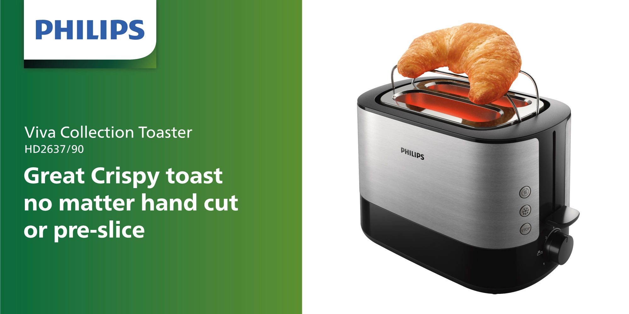 Viva Collection Toaster 950 W HD2637 Silver