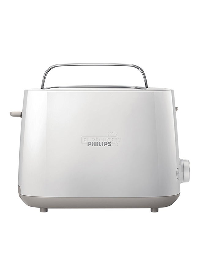 Toaster Daily Collection - Plastic, 2 Slots With Bun Warmer, 8 Settings, 830 W HD2581/01 White