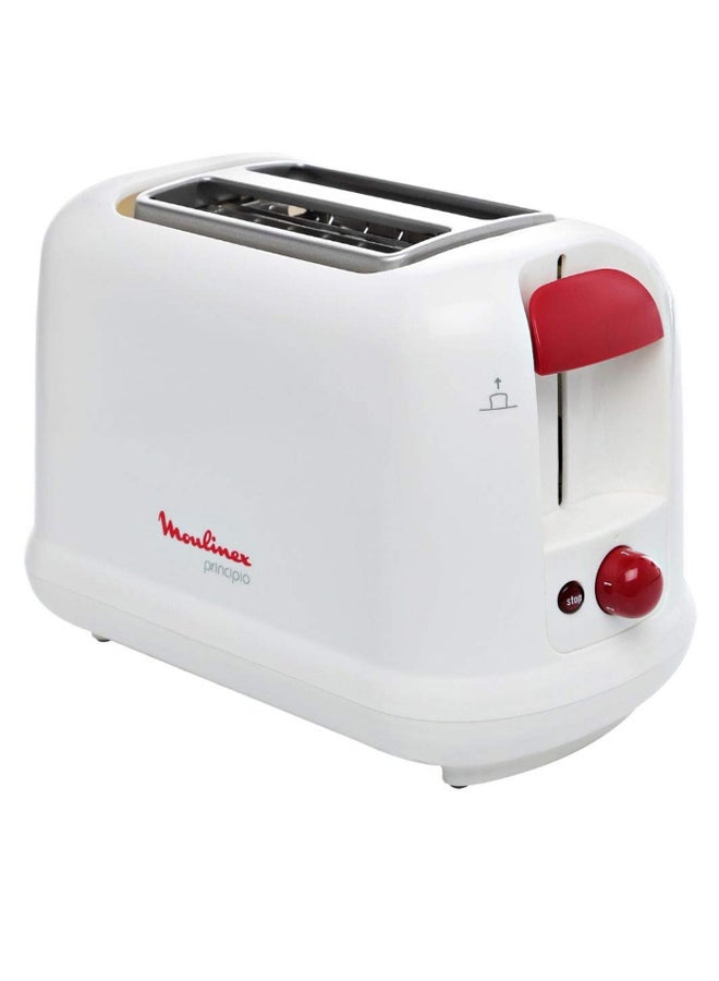 2 Slots Principio Toaster 850 W LT160127 White