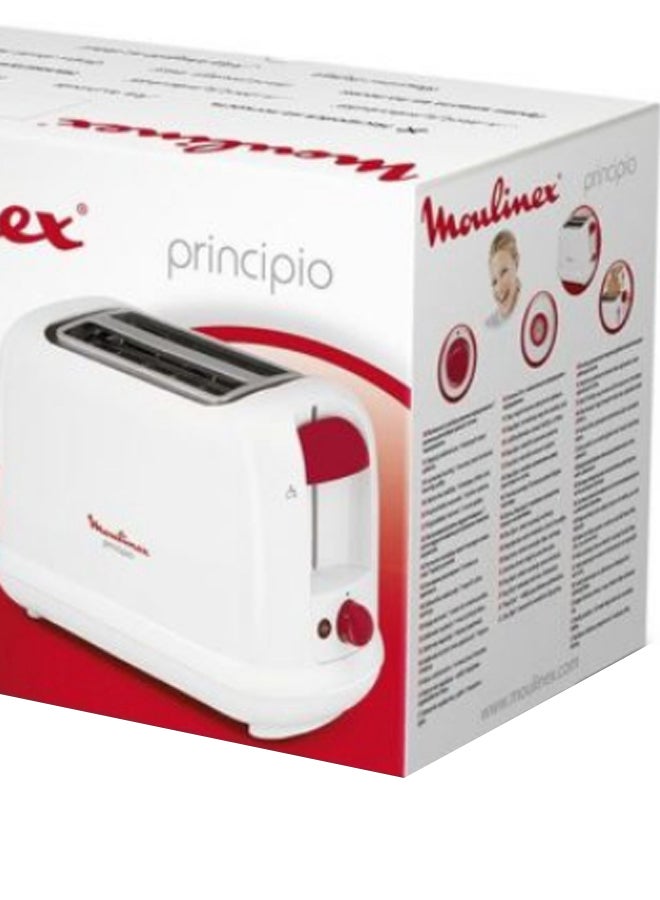 2 Slots Principio Toaster 850 W LT160127 White