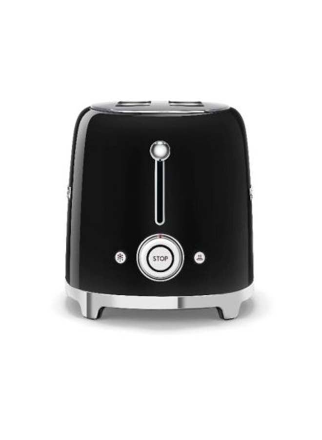 50's Retro Style Aesthetic 2 Slice Toaster 1035 W TSF01BLUK/AU Black