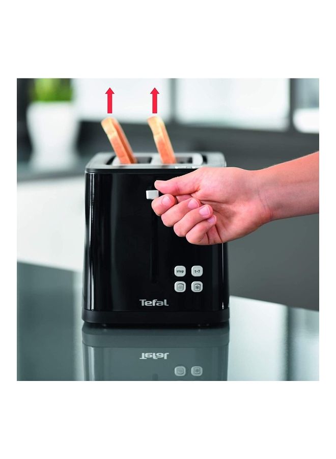 Toaster | SmartN'Light Digital Toaster | 2 Slots | 7 Levels of Toasting | Defrot and Reheat Functions | Settings Saving Function | Safe to Touch |   2 Years Warranty 850 W TT640840 Black