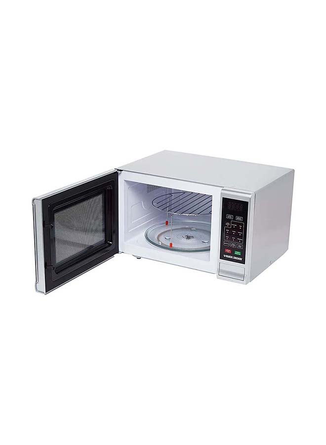 30 Litres Grill Microwave Oven, 900W, 5 Power Levels,9 Auto Cook Menus, Grill/Combi Cooking, Defrost By Weight And Time, Easy Clean Cavity 30 L 900 W MZ3000PG-B5 Silver/Black