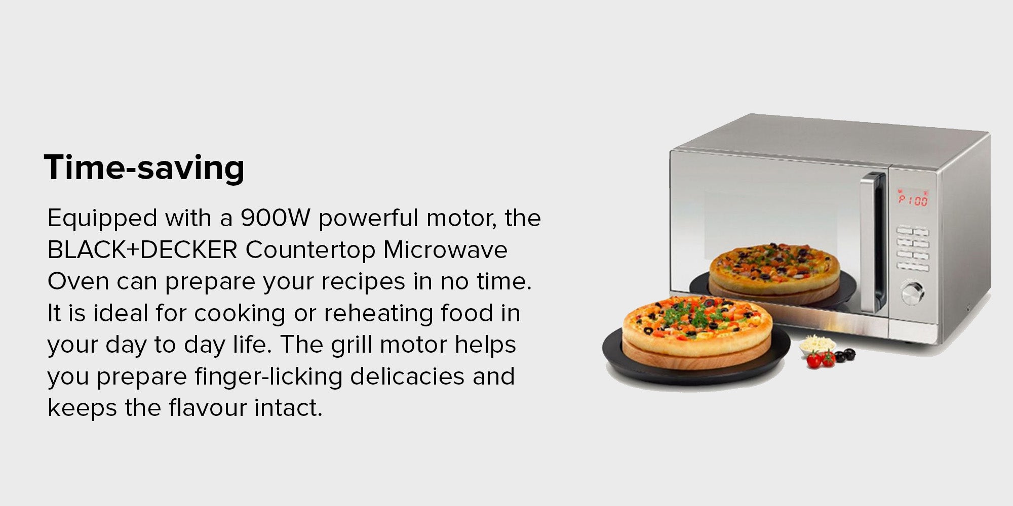 Countertop Microwave Oven With Grill 30 L 900 W MZ30PGSS-B5 Silver