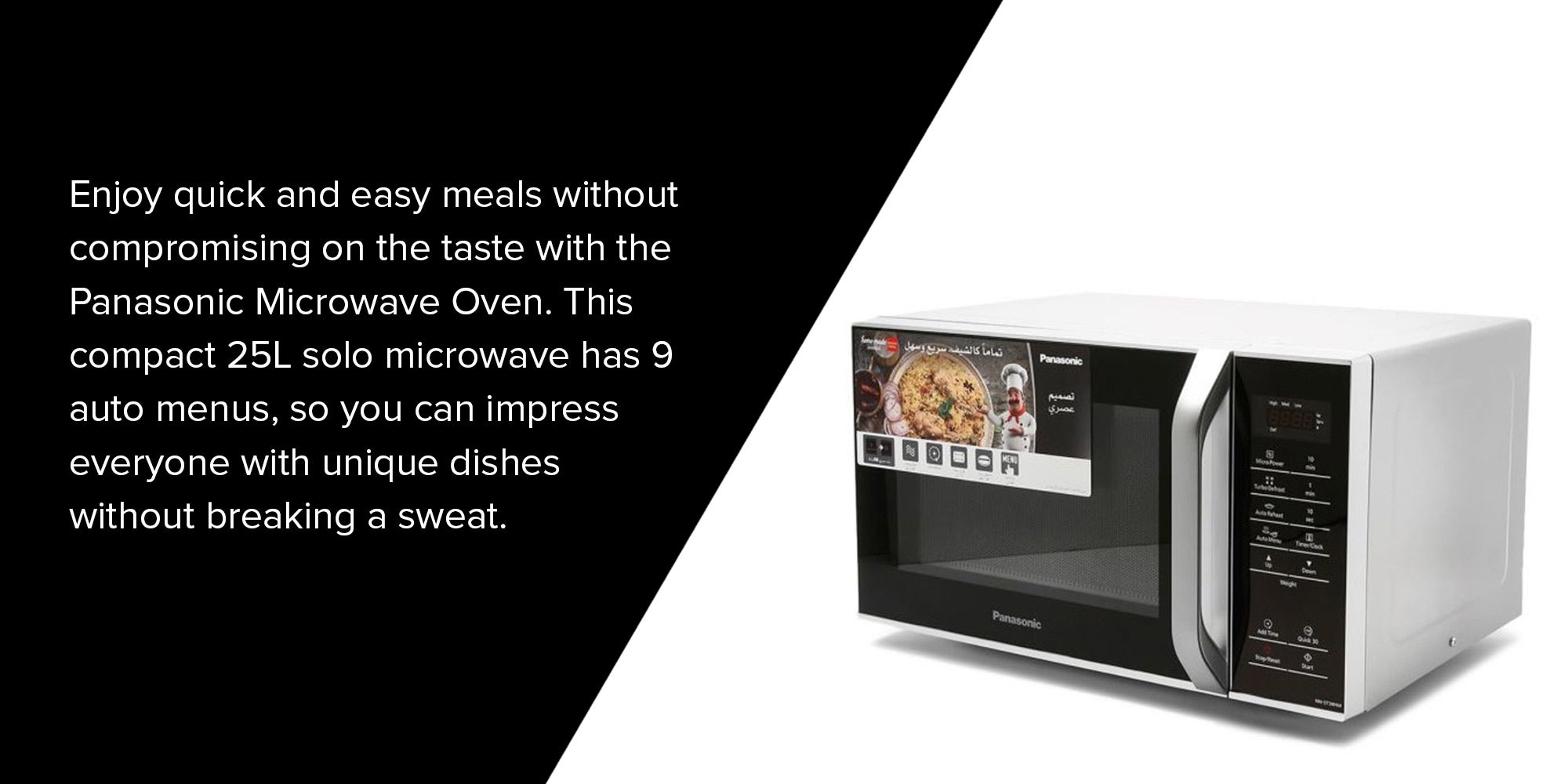 Electric Microwave 25 L 800 W NN-ST34HMSTK Black/Silver